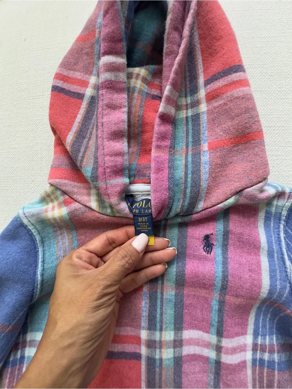 Ralph Lauren plaid hooded